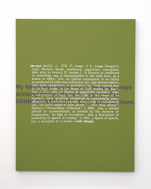 Untitled (Joke & Definition Paintings)