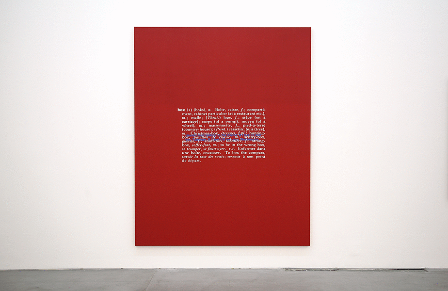 Untitled (Joke & Definition Paintings)